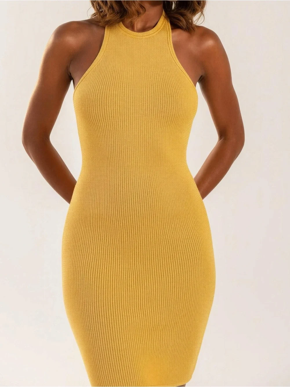 HUNZA G Polly Dress, Mango Sorbet, OS